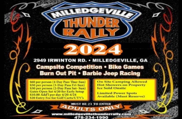 Milledgeville Thunder Rally Summer 2024 YCE1WI.tmp » Milledgeville Thunder Rally 2024