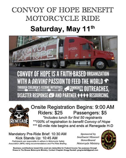 Convoy of Hope Motorcycle Ride,