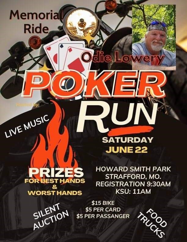 Odie Lowery Poker Run, motorcycle events, poker run,