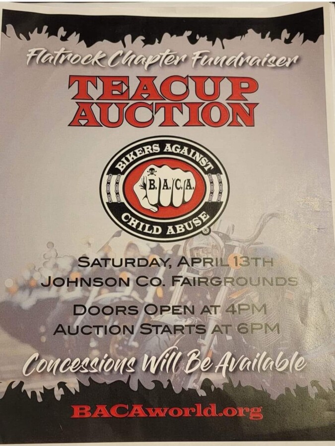 BACA, TeaCup Auction, baca teacup auction
