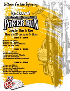 I helped a Foster Child Poker Run