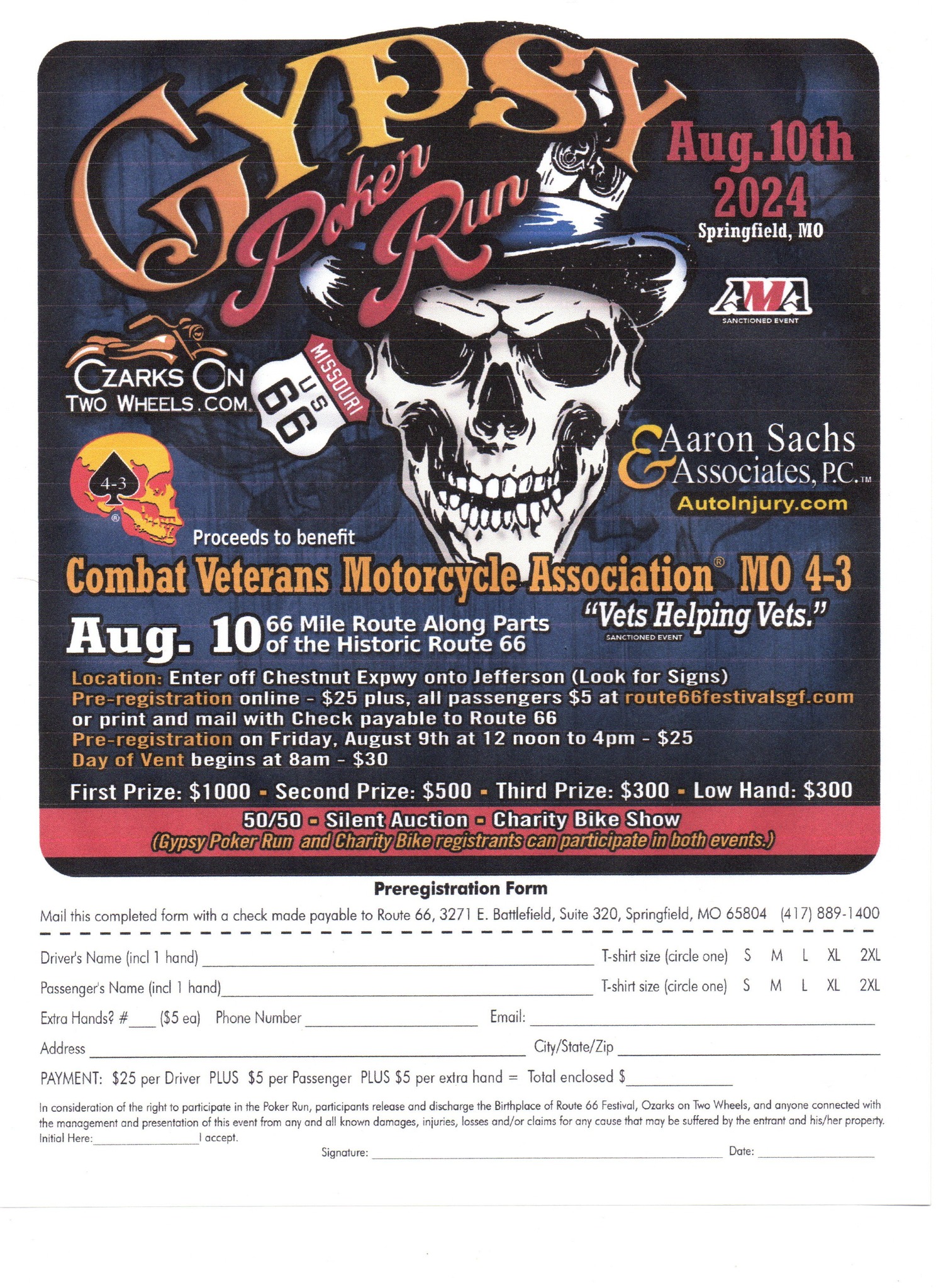 Route 66 Gypsy Poker Run